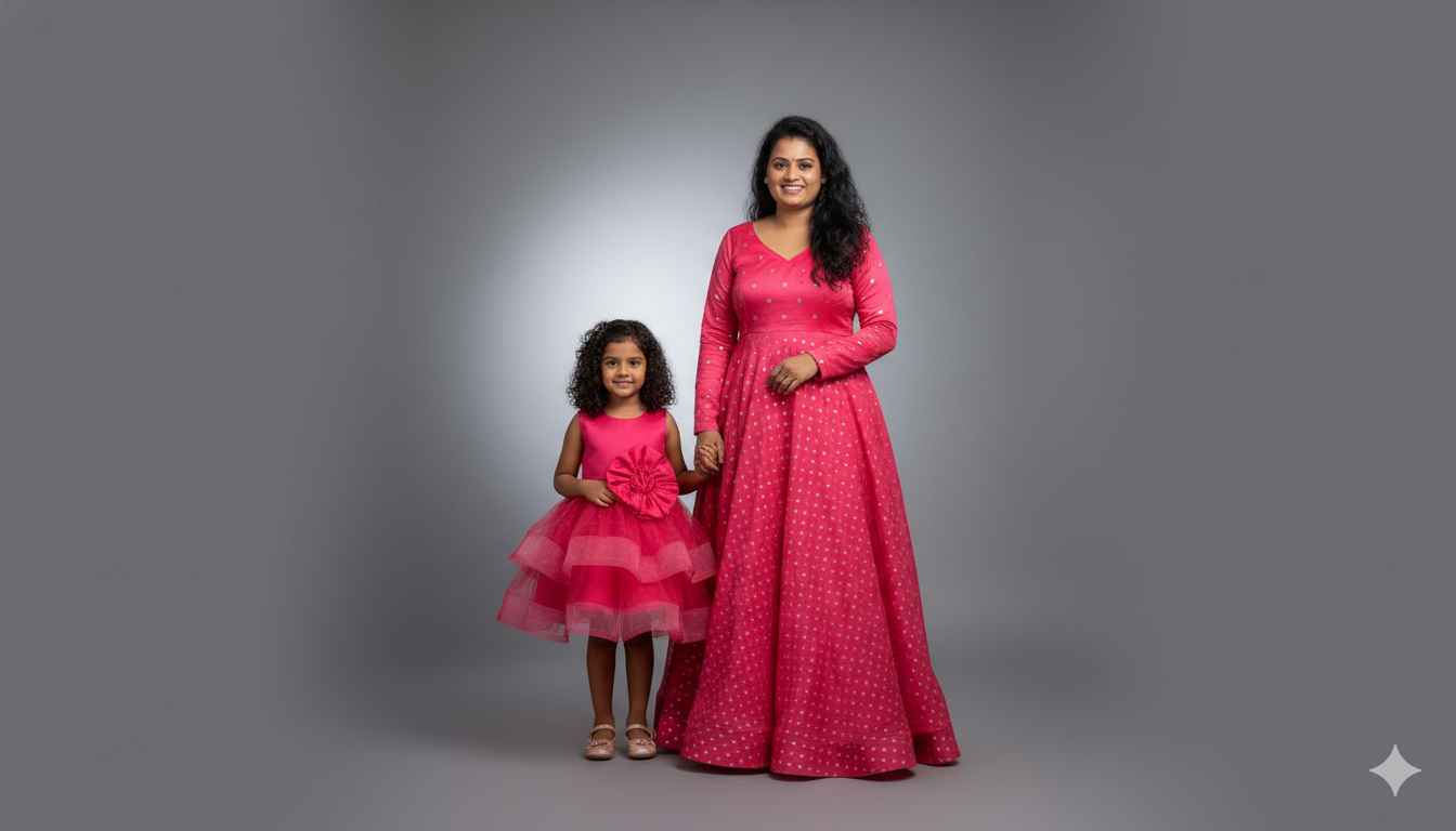 Mom and daughter matching outfits